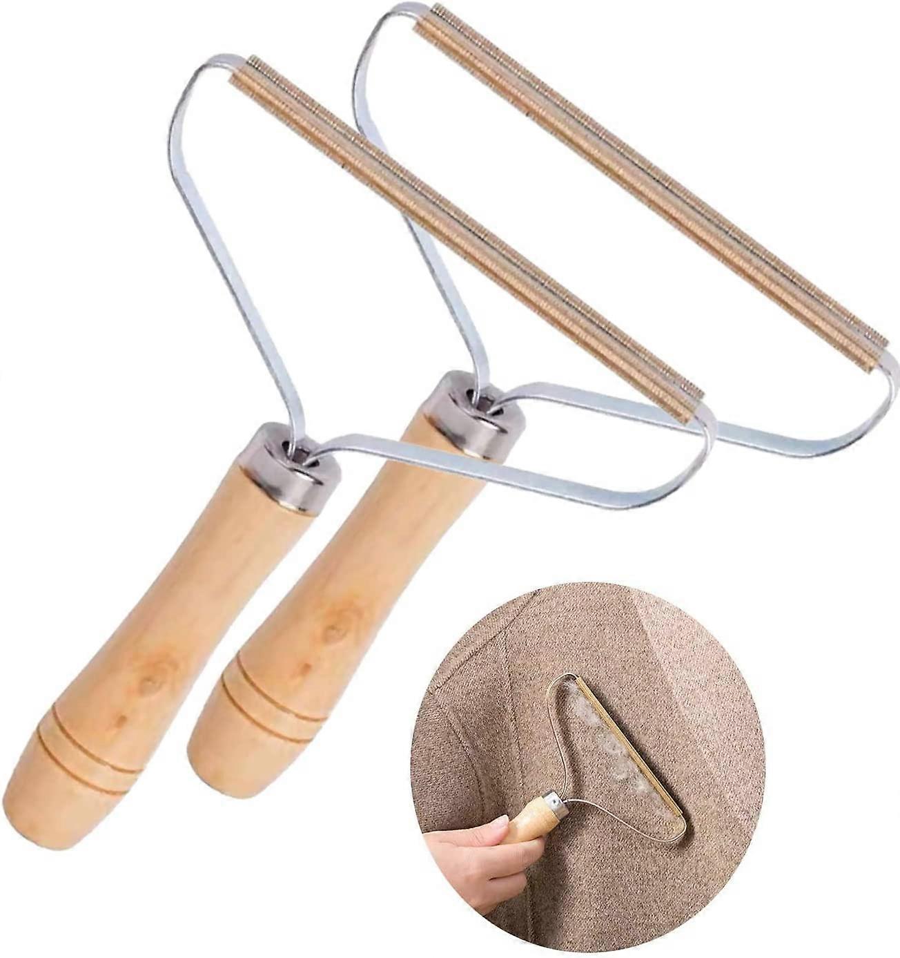 Lint Shavers, Lint Remover, Manual Clothes Shaver Machine With Reusable, Restoring Clothes Coat, Wool Sweater And Carpet (2Pcs)