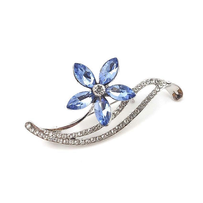 Spilla a forma di corona di fiori di cristallo, regalo da donna