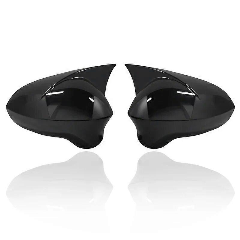 للمقعد إيبيزا Mk4 6J غطاء المرآة الخلفية مشرق البيانو الأسود عرض حالة حامي كاب 2009 2017 ABS البلاستيك 2 قطعة FR بات ستايل