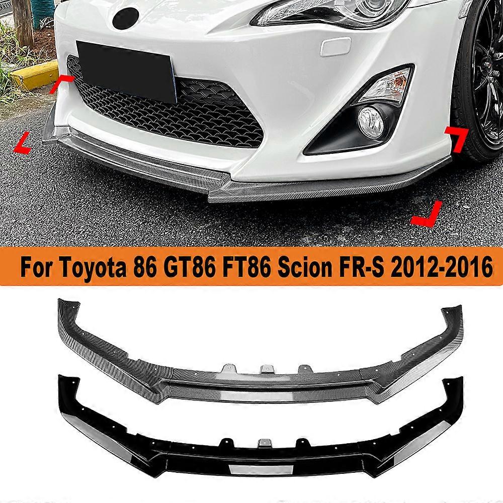 Kit Spoiler Avant Pour Toyota GT86 / FT86 / Scion FR-S 2012-2016 - Noir - Pack 3 Pièces