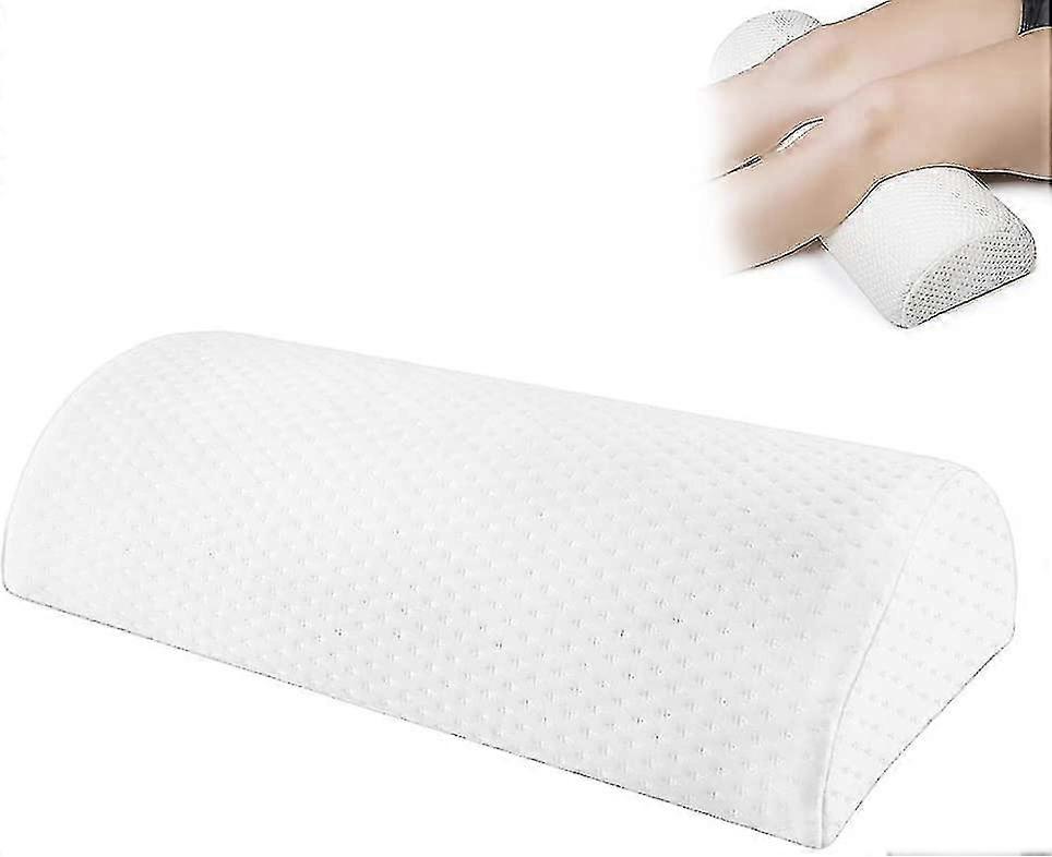 Moon Shaped Cushion, Semi-cylindrical Footrest, Memory Foam Footrest
