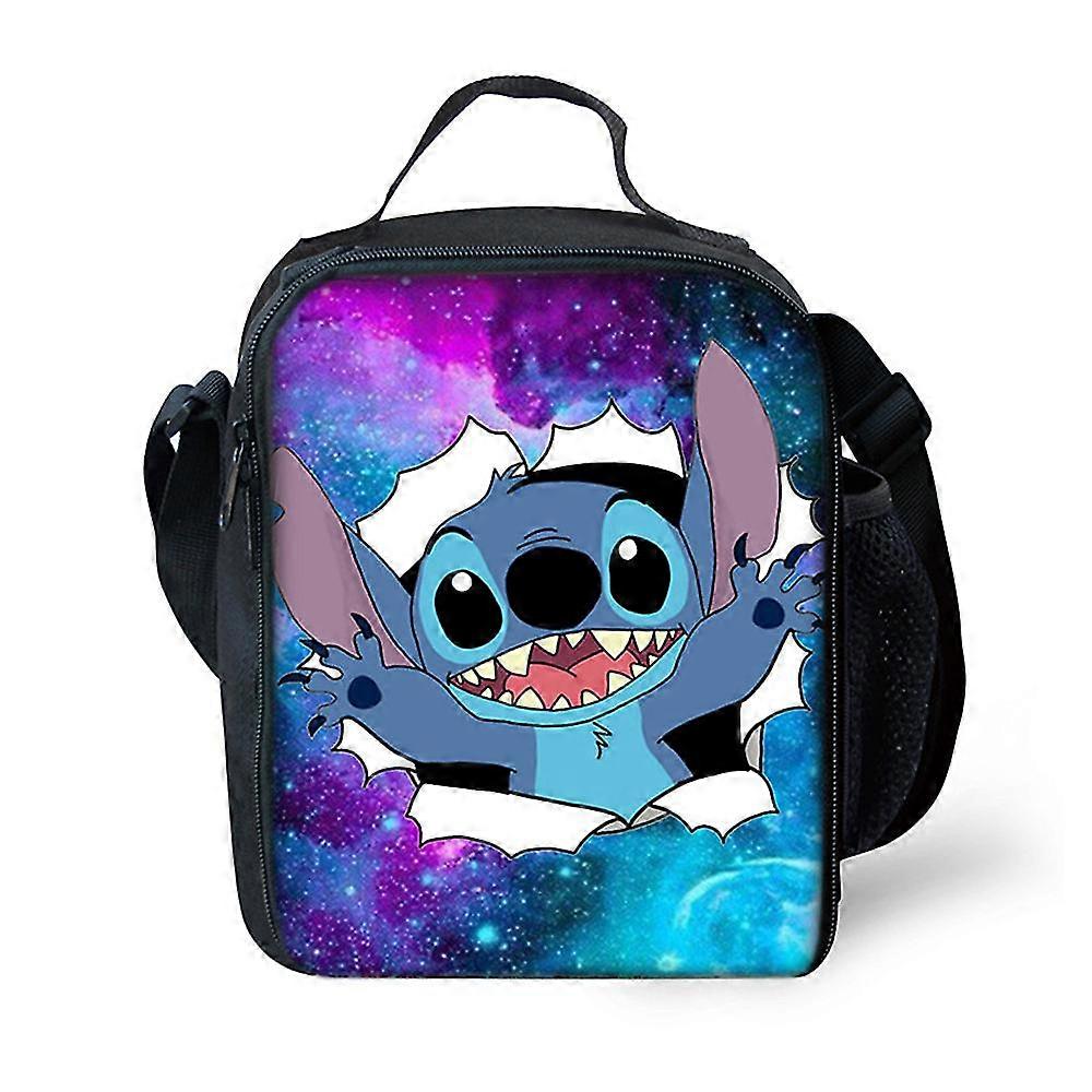 حقيبة صندوق الغداء المعزولة Lilo and Stitch Kids للبنين والبنات ، حزمة طعام قابلة لإعادة الاستخدام لمدرسة النزهة ، مثالية للوجبات الخفيفة الساخنة أو الباردة وصناديق بينتو