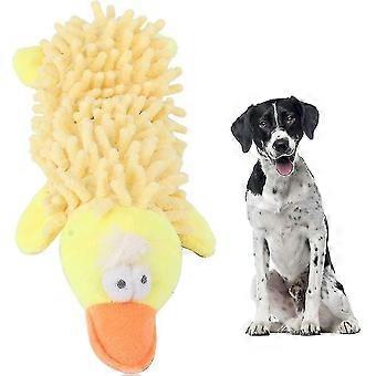 July Gift Small Plush Dog, Wonderful Cat Toy, Plush Dog Playing Biting Molar Teeth Pet Toy(yellow Duck)