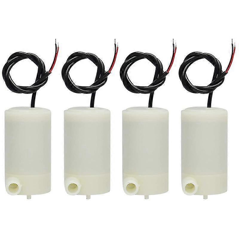 4 st DC 3 V 5 V Mikro-Dränkbar Mini Vattenpump Fisktankar Fontän Akvarium Set