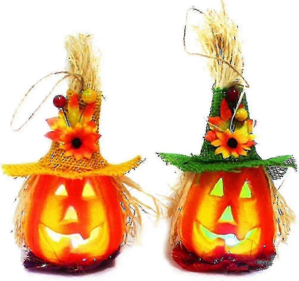 Halloween Pumpkin Lantern Flashing Light Up Decorative Pumpkin Foam Halloween Props, Halloween Ornam O