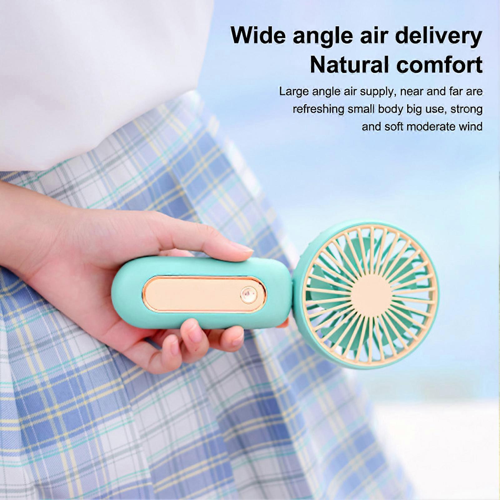 Handheld Mini Neck Fan 90 Adjustable Foldable Desk Fan Hanging Fan for ...