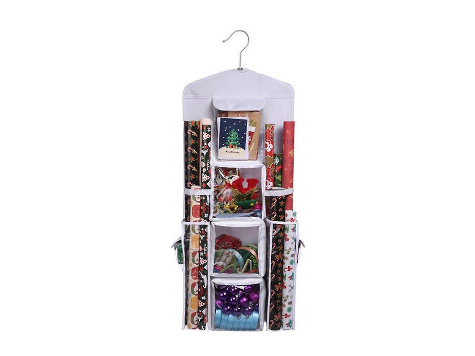 White Double Sided Gift Wrap Organizer
