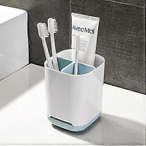 ZK- Minimalist Toothbrush Holder, Toothbrush Case, Non-Slip Bottom, Made of PP and Abs Plastic, Multifunctional Storage, Dry and Easy to Clean - Blue