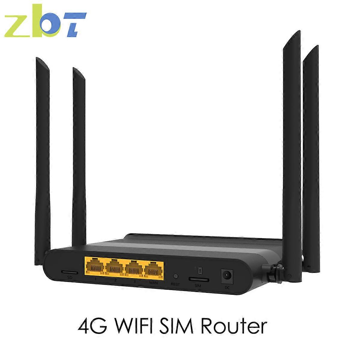 4G LTE Router SIM Card 300Mbps 1200mbps 2.4g 5.8g Wifi Extender Internet Wireless Repeater With EC200TEUHA Modem 3*LAN 1*WAN