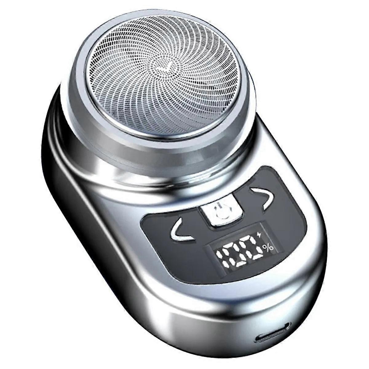 Portable Electric Shaver Pocket Shaving for Men Mini Beard Shaver LCD Power Display Rechargeable Tr