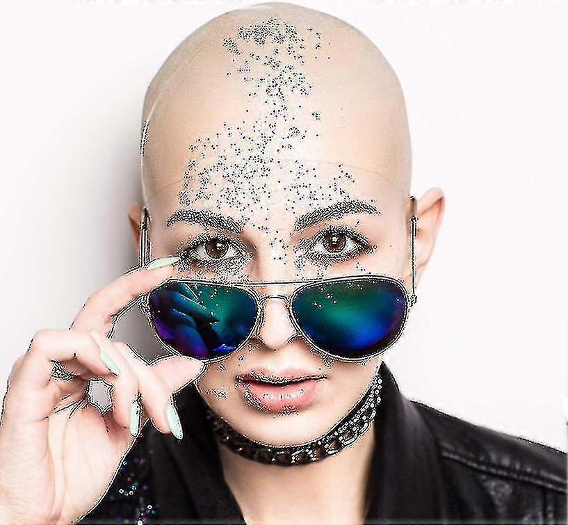 Adults Teens Bald Caps Makeup Latex Bald Head Wig Cap Costume Accessory 2pcsincluding Hairnet