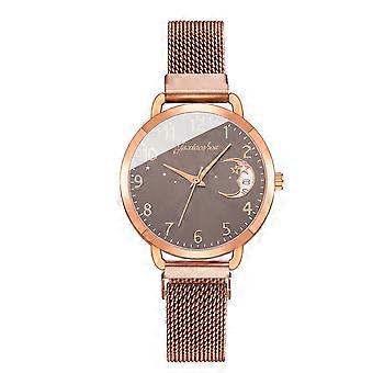 Women Fashion Watch Clock Stainless Steel Casual Dress Wrist Crystal Jewelry