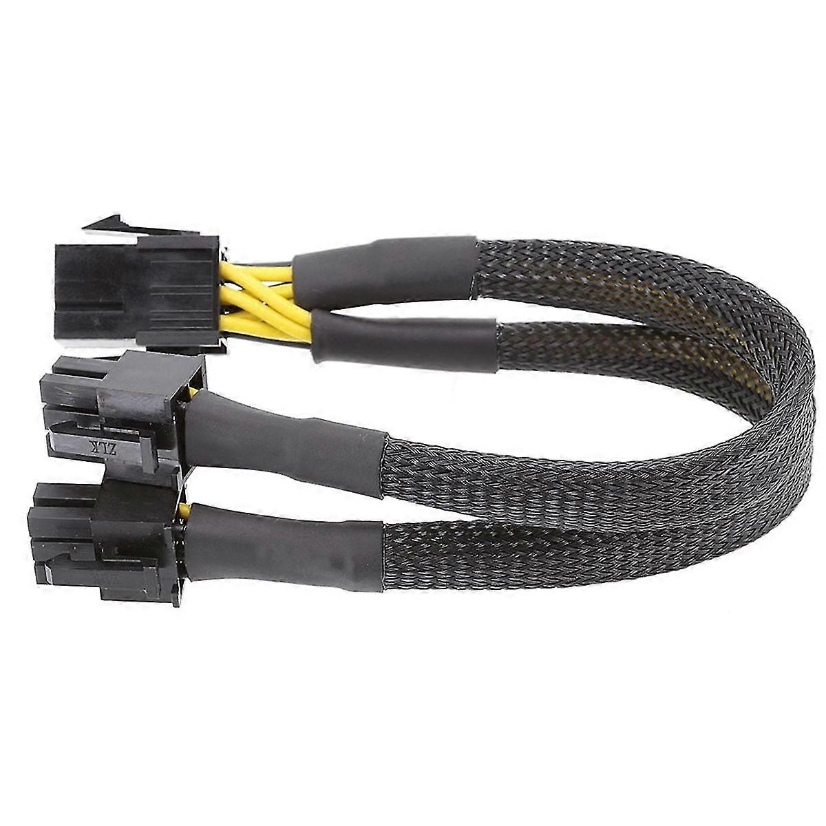 Graphics Card 6-pin One-point Two-cable Graphics Card 6p Extension Cable 20 Cm Set Net