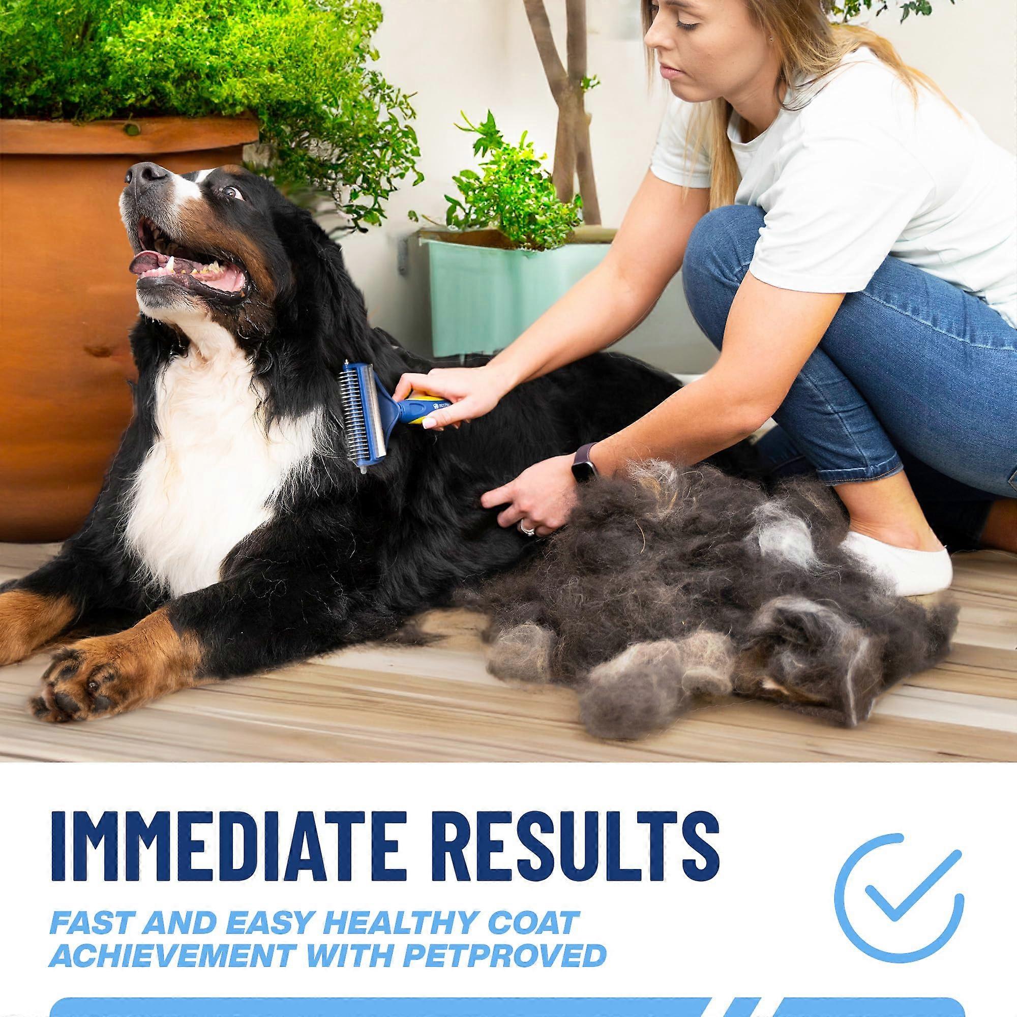 Dog Detangler Spray Pet Grooming Tool Sided Undercoat Rake For