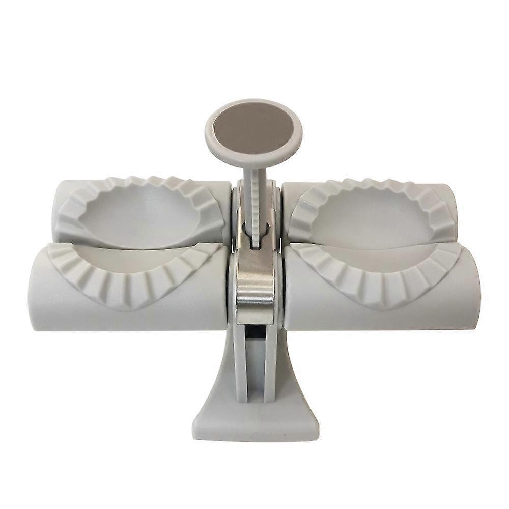Double Head Automatic Wonton Dumpling Maker, 1 Piece Wonton Dumpling Maker and Dumpling Mold, Stainless Steel Kitchenware Wonton Dumpling Maker