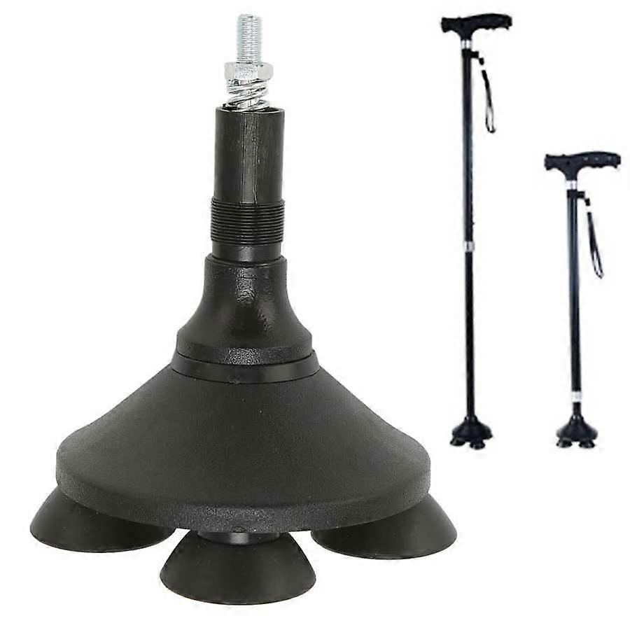 Quad Walking Canes Replacement Tip 4 Legs Support Walking Stick Base Shock Absorption Anti Slipping for Elderly Avoid Stumbling