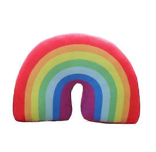 Lapset Rainbow U Shape Tyynyn kaula tyynynpää tukee lapsi nukkuu pehmus