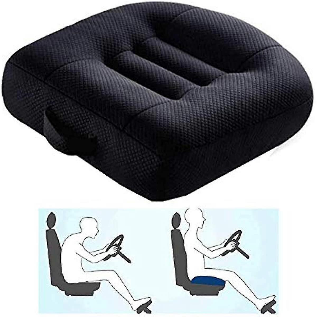 Adult Booster Seat For Car Portable Booster Seat For Driver Passenger And Child 3d Breathable Mesh Non-slip Seat Cushions With Practical Handle Bla