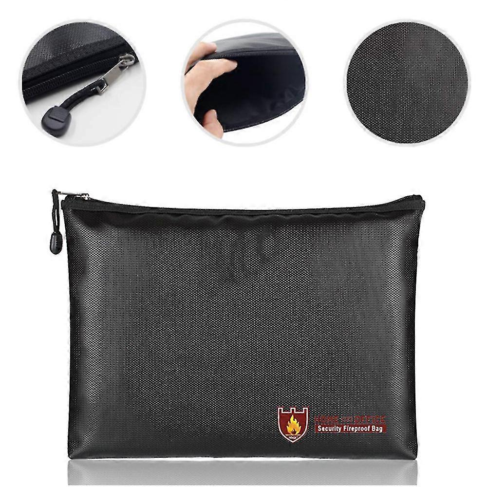 Fireproof Document Bag - Waterproof Money File Bag - Secure Storage