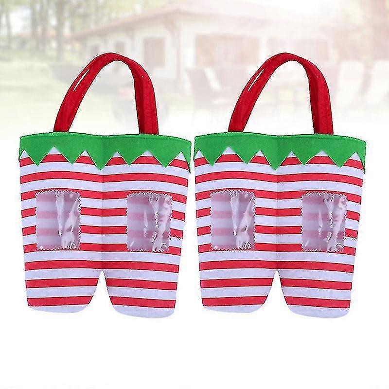 Non Woven Fabric Bottle Pouch For Xmas Party Use