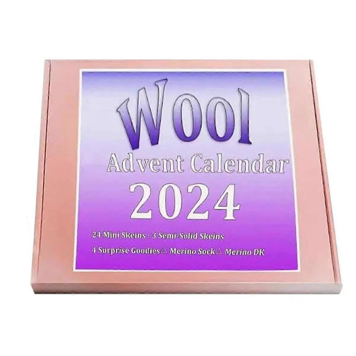 Countdown Knitting Theme Calendar 2024 Christmas Countdown Calendar Knitting Wool Family Interacti