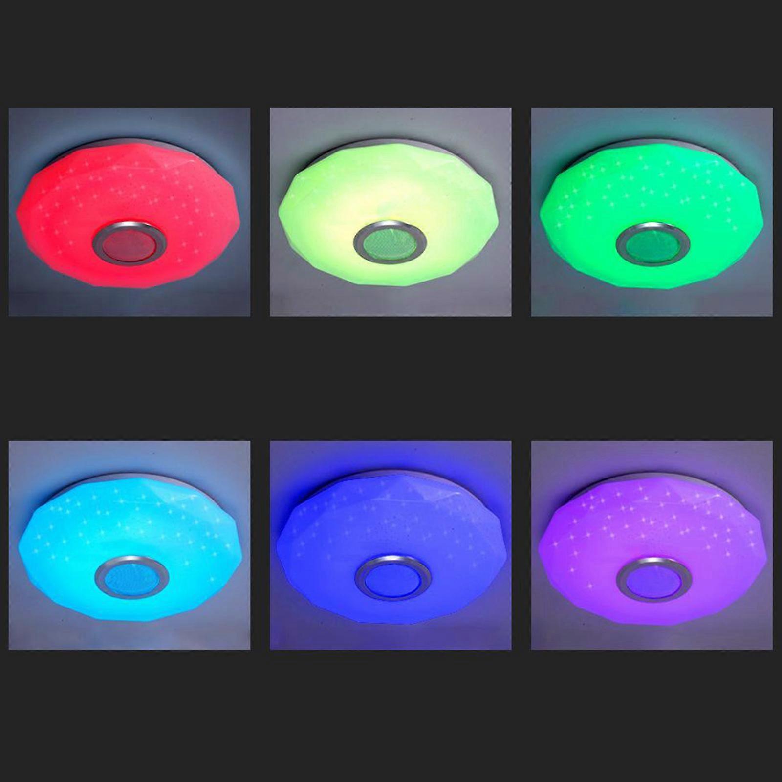 LED Music Ceiling Light Fixture Remote Control Color Changing Ceiling Light