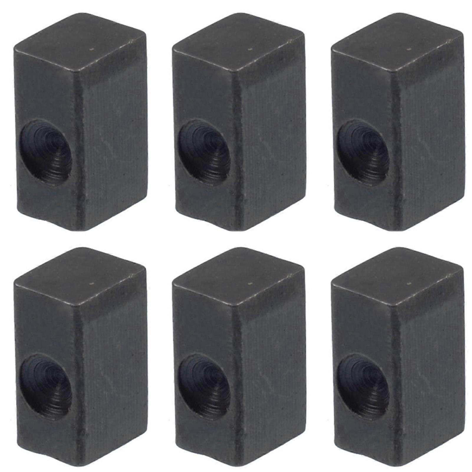 6pcs String Lock Insert Blocks Replacement Metal Tremolo-Bridge String Insert Blocks for Electric Guitar