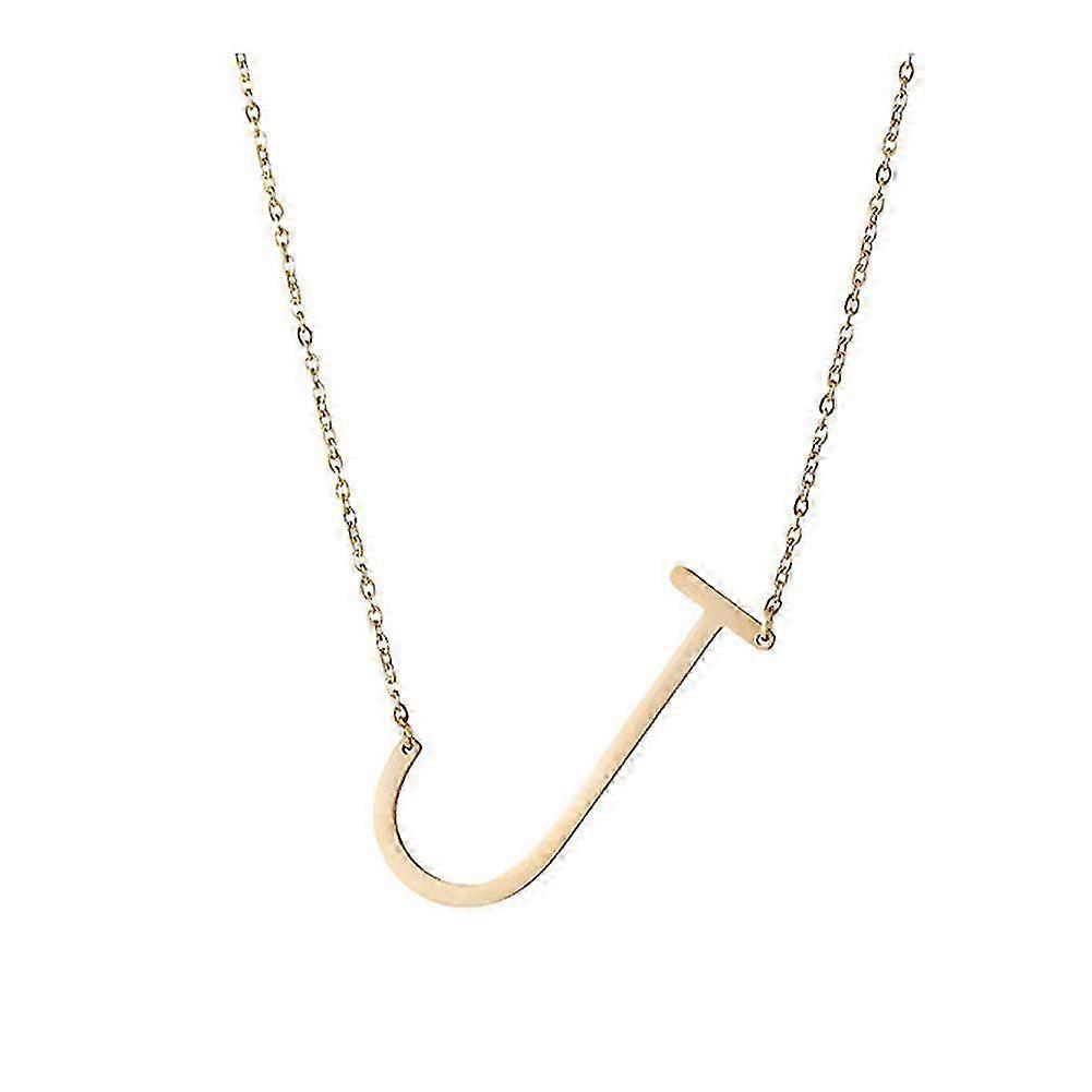 Gold Multi Layer Initial 26 Letters ABCD Necklace Gift