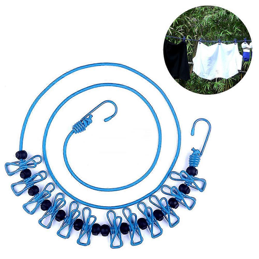 Portable Travel Clothesline - Adjustable and Retractable Elastic Clothesline for On-the-Go