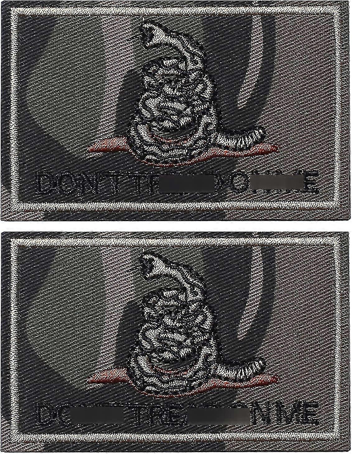2 pièces patchs don't tread on me tactical patch Military Moral Patch Cp Camouflage