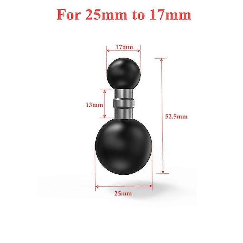 25mm to 15mm/17mm/25mm Composite Ball Adapter for Industry Standard Dual Ball Socket Mounting For Garmin- GPS Brackets