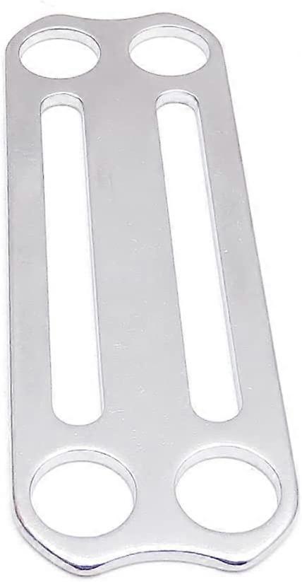 Side loading three skateboard belt BCD fixed buckle rope fixer fixed buckle (silver) (1pcs)