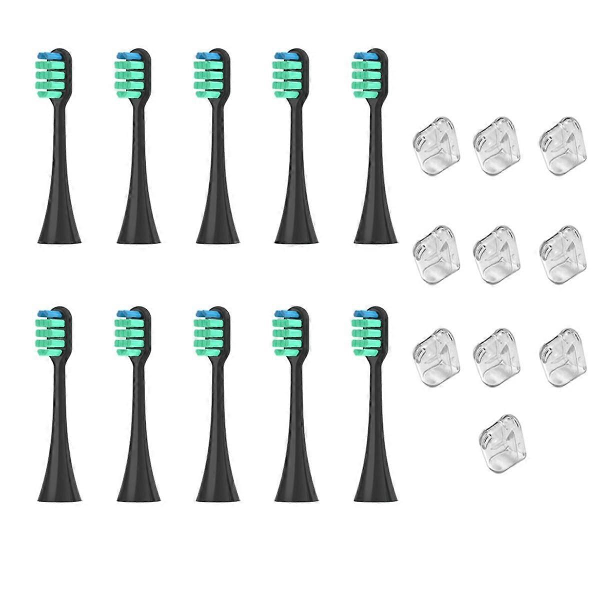 For EW-DC01 Replacement Electric Tooth Brush Heads Black