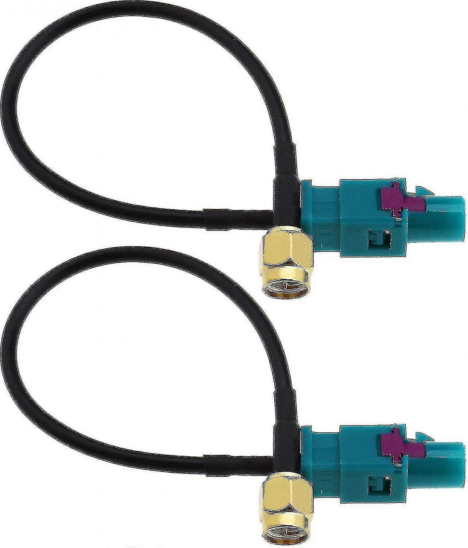 Black Friday 2 Pack Universal Fakra Z To Sma Male Adapter Cable compatible Gsm Vehicle Antenna Gps Dab Tv Car Accessories 15cm