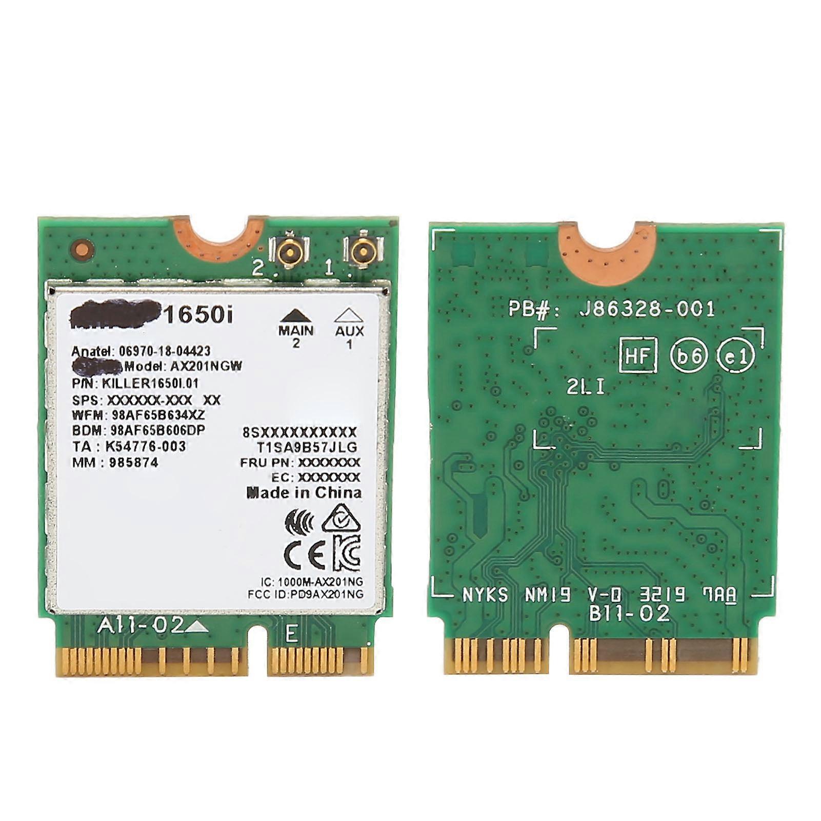 AX201NGW WiFi 6 Card for Win10 CNVIo2 Interface Dual Band 2.4G 5G Bluetooth 5.0 2400Mbps Wireless Card for Laptop