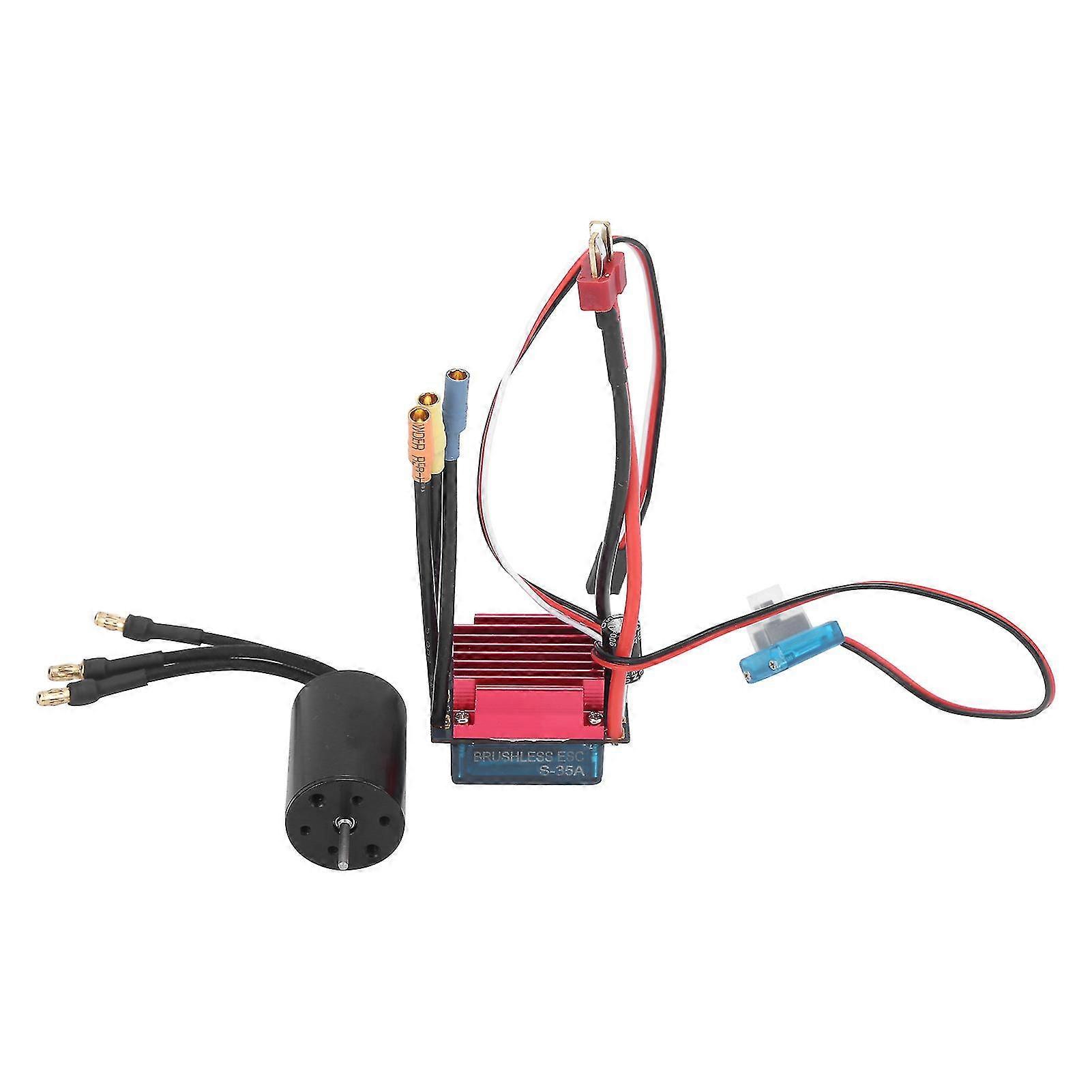 3300KV Sensorless Brushless Motor + 35A Brushless ESC Combo for 116 118 RC Car Truck