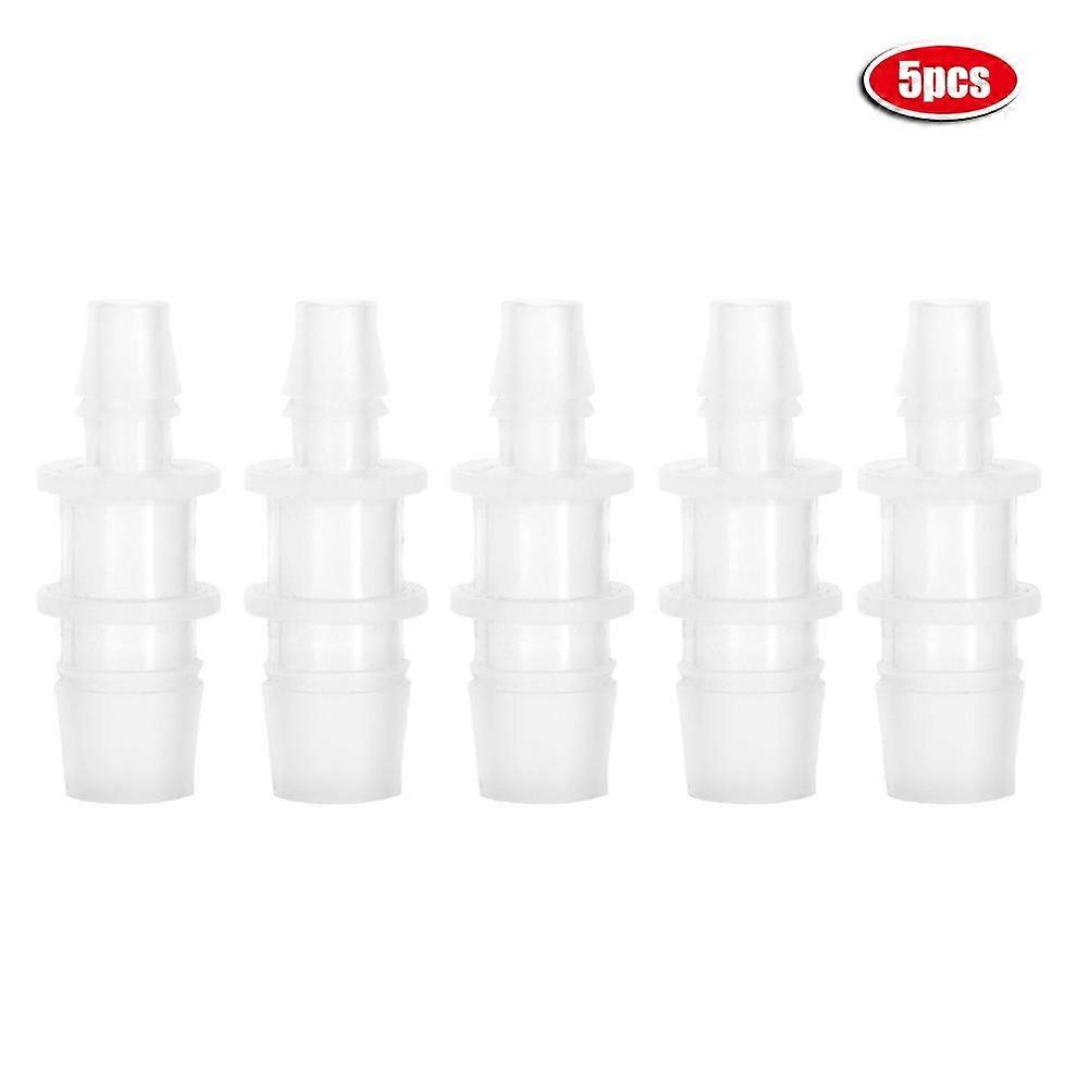 5 pcs Straight Adapter Connector for 8mm12mm Plastic Aquarium Fish Tank Air Pump Hose