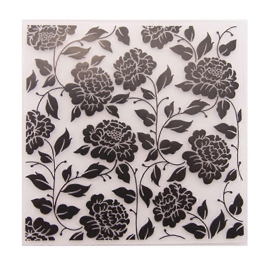 Flowers Plastic Embossing Folder DIY Craft Template Mold Scrapbook Paper Card