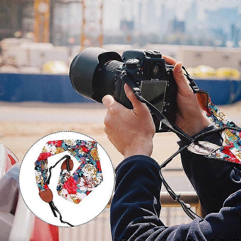 Camera Neck Strap Slr Camera Neck Shoulder Belt Scarf Style Cotton Camera Belt