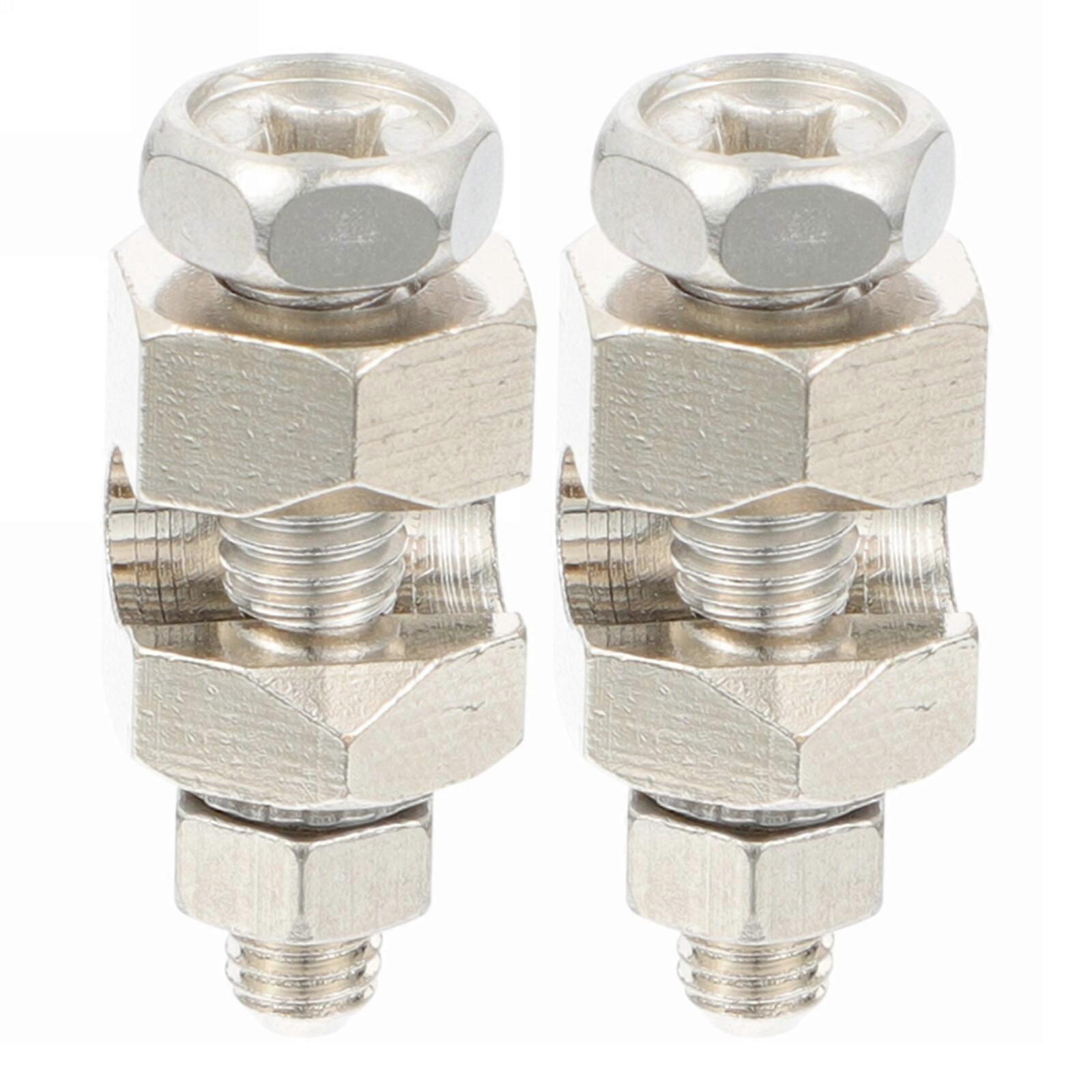 2pcs Solar Grounding Clip Earthing Lug Cable Clamp Wiring Frame Clip Supply