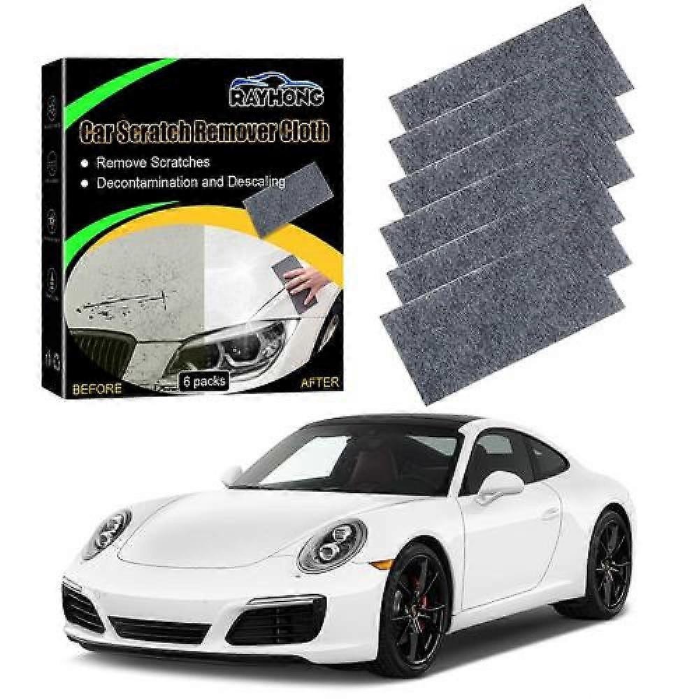 6st Nano Sparkle Cloth Bil Scratch Reparation duk Universal Metall Yta Polering Anti-Scratch Duk Scratch Reparation Remo YWI
