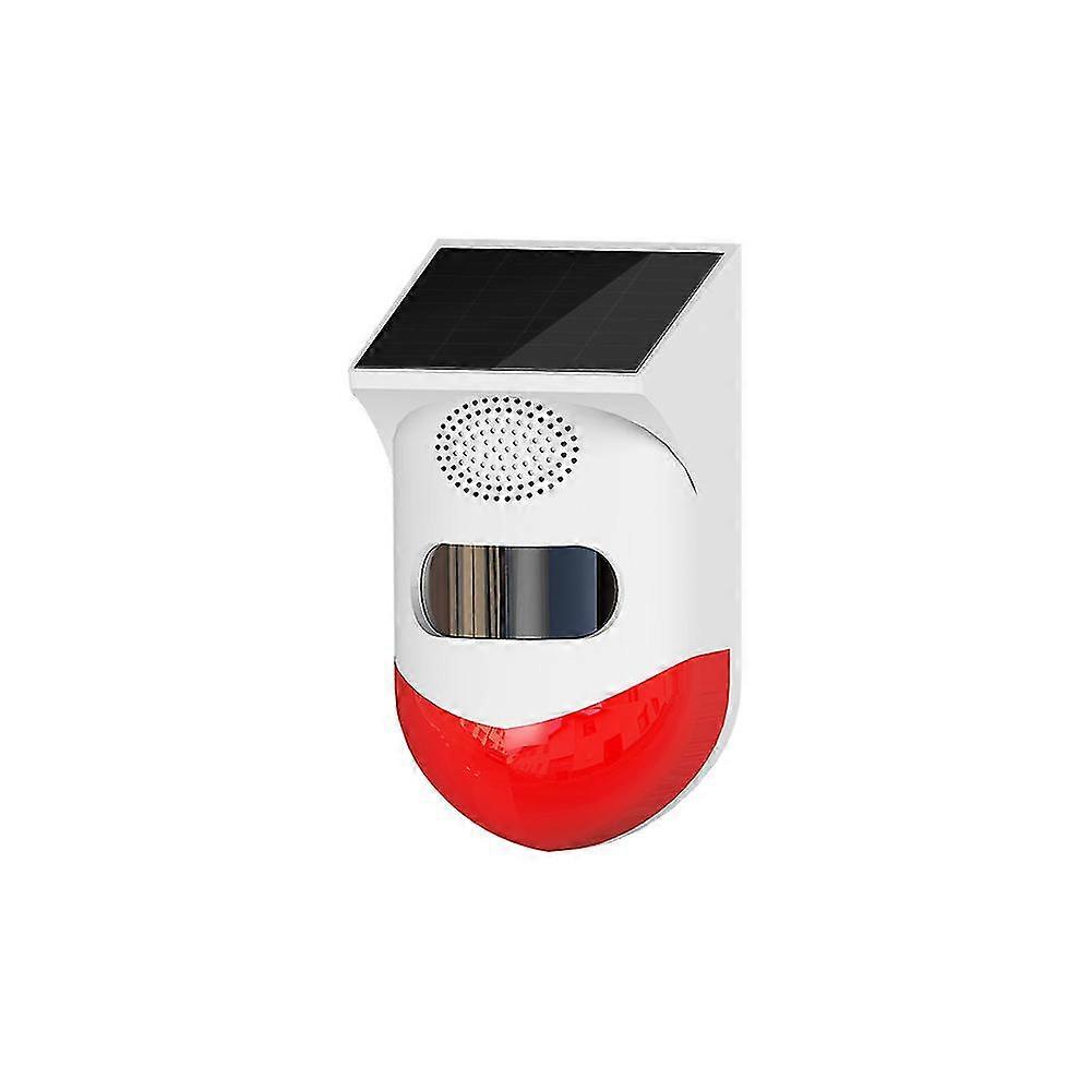 Wireless Alarm With Solar-Powered 120 Db Motion Detector