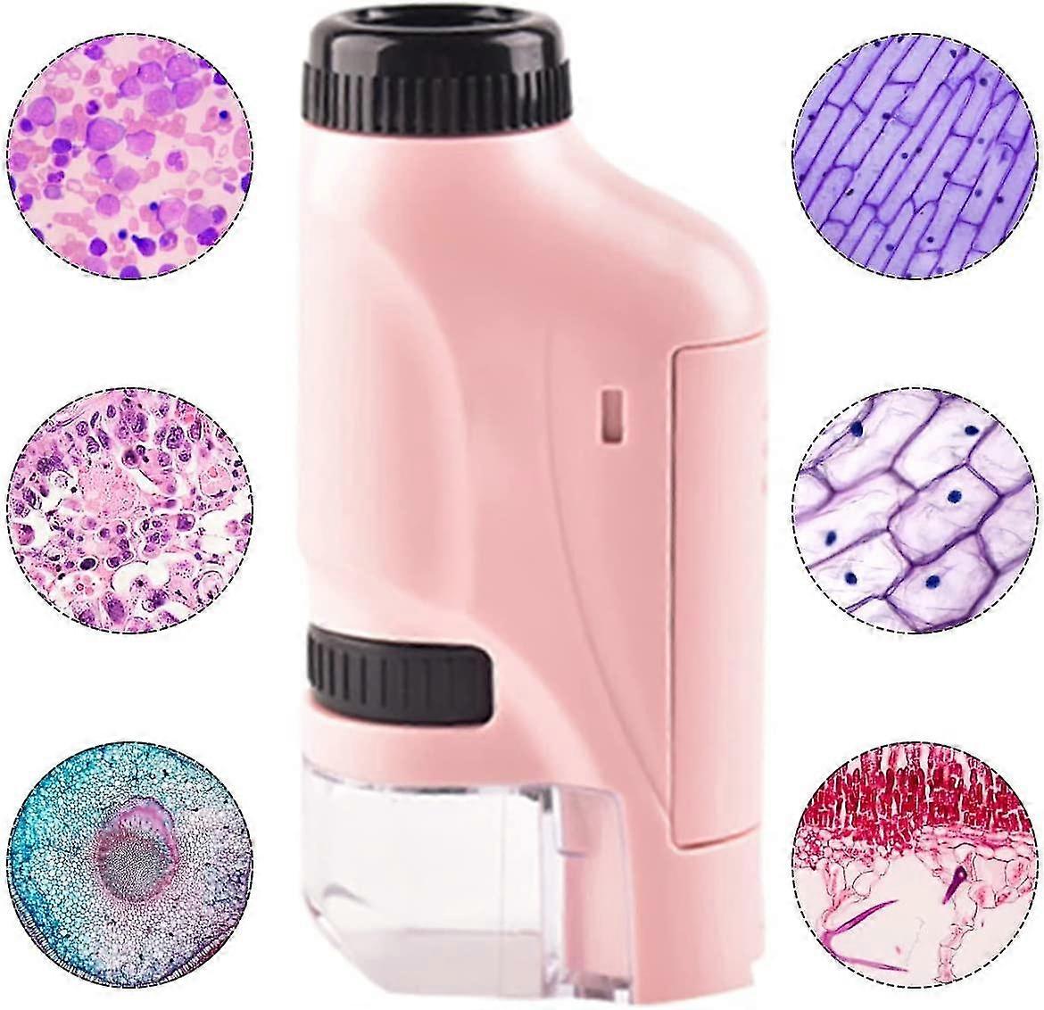 Handheld Microscope 60-120x Pocket Microscope Led Light Portable Mini Microscope