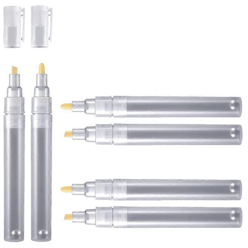 6 Empty Fillable Blank Paint Pen Markers Refillable Paint Pen Fine Tip Graffiti Markers Acrylic Mar