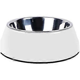 Hvid rustfrit stål Pet Bowls Dog Cat Pet Bowl Universal Pet Pet And Food Bowls
