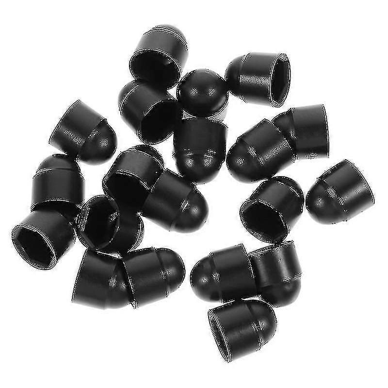 Black Hexagon Bolt Nut Caps 40pcs Nylon Durable Bolt Protector