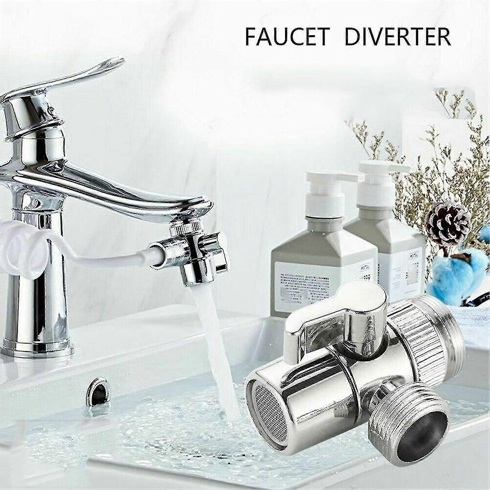 Switch Faucet Adapter Kitchen Sink Splitter Diverter -valve Water Tap Connector