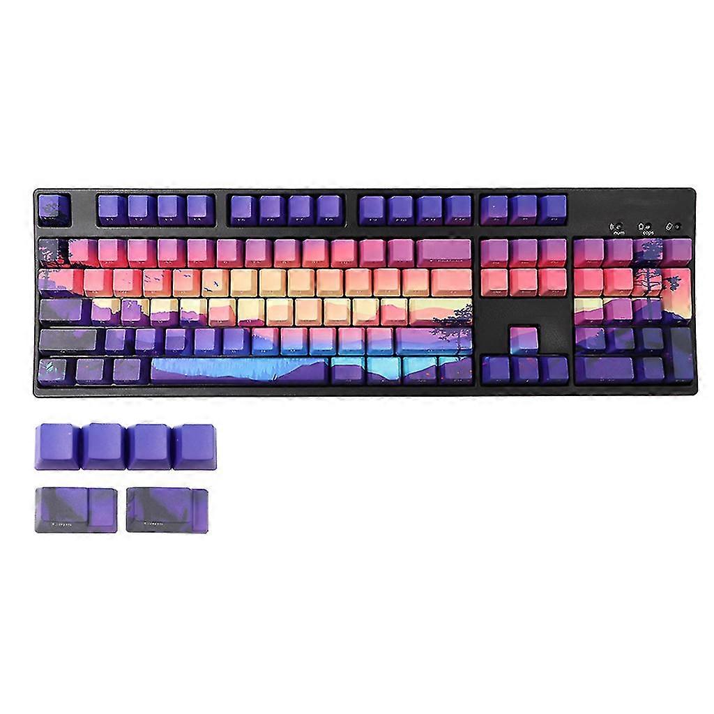 128 Keycaps Dye-sub Oem Profile 1.75u 2u Shift 6.25u Spacebar For Gh60 \ Ikbc