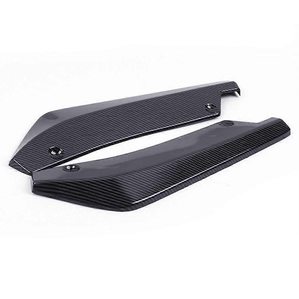 2Pcs Universal Car Rear Bumper Lip Diffuser Splitter Spoiler Scratch Protector