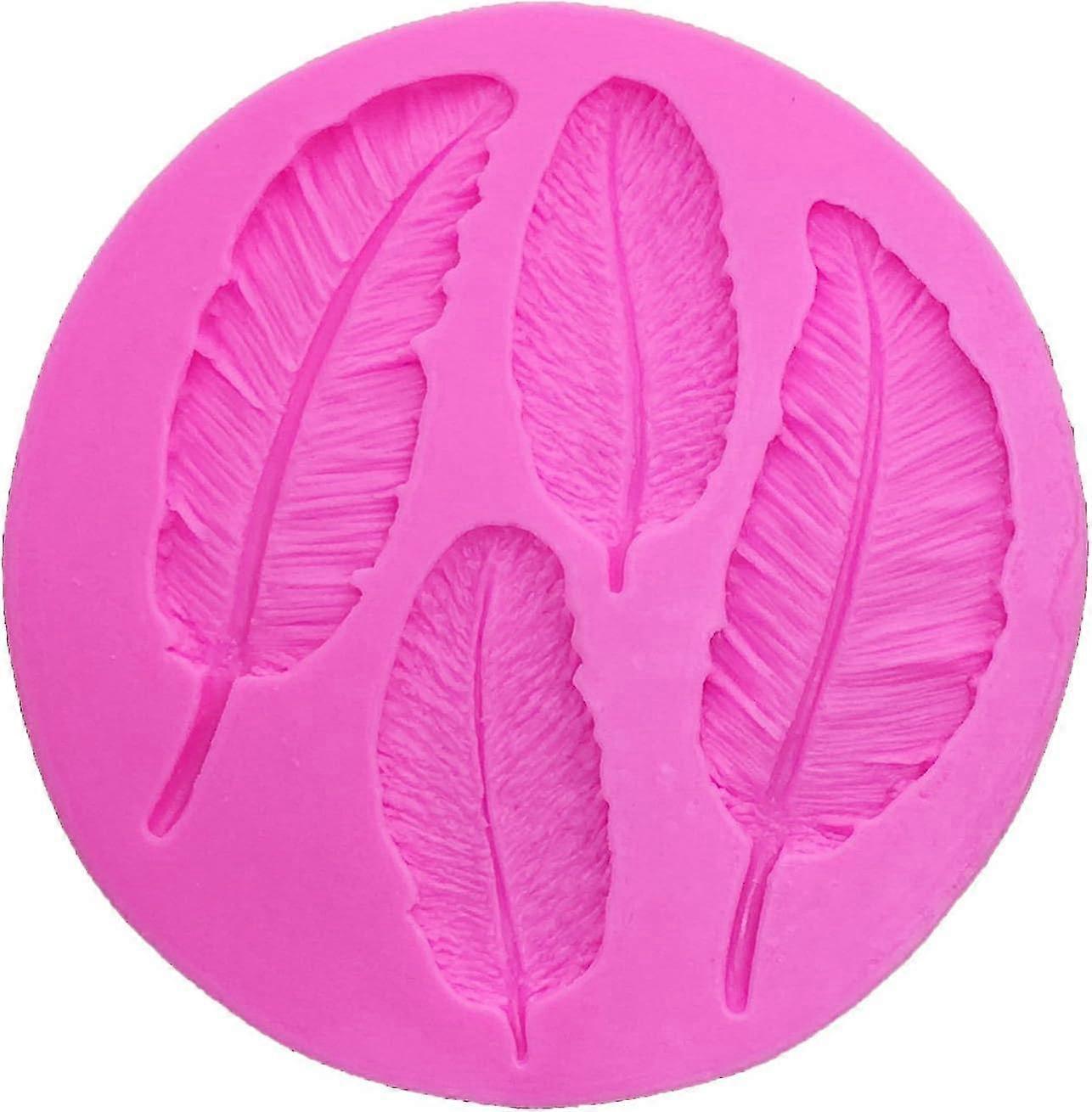 Feather Silicone Mold Food-grade Silicone Mold For Chocolate Candy Ice Cupcake Cake Decoration Small Bird Feather Shape Silicone Mold